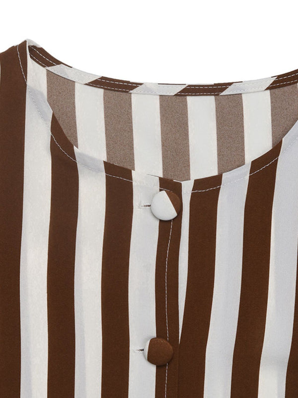 Striped Grace Long Sleeved Blouse