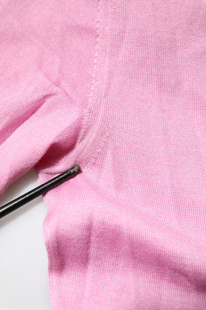 Pink Floral Detailing Cardigan Sweater