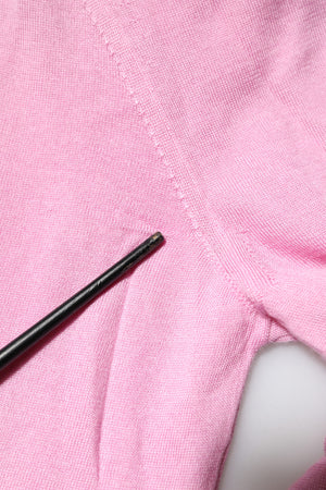 Pink Floral Detailing Cardigan Sweater