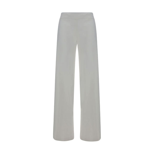 White Rayon Casual Pants