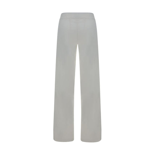 White Rayon Casual Pants