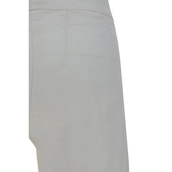 White Rayon Casual Pants