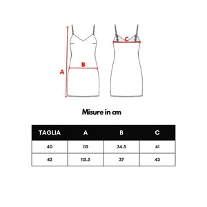 Bicolor Viscose Long Dress