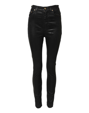 Black GRACE High Waist Skinny Denim Jeans