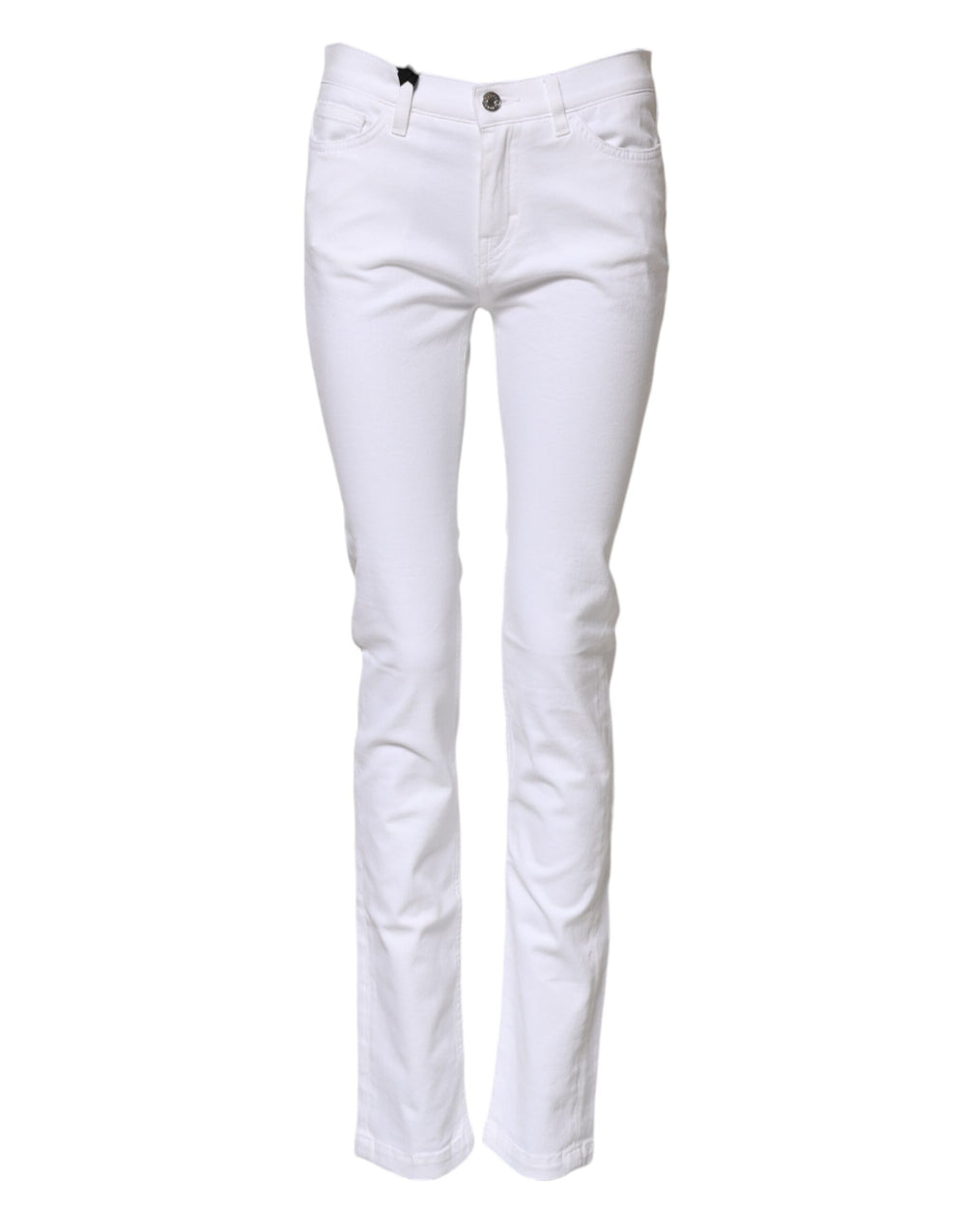 White GRACE Mid Waisted Skinny Denim Jeans