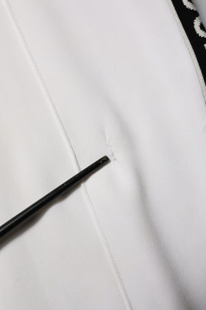 White Viscose Jogger Sweatpants Pants