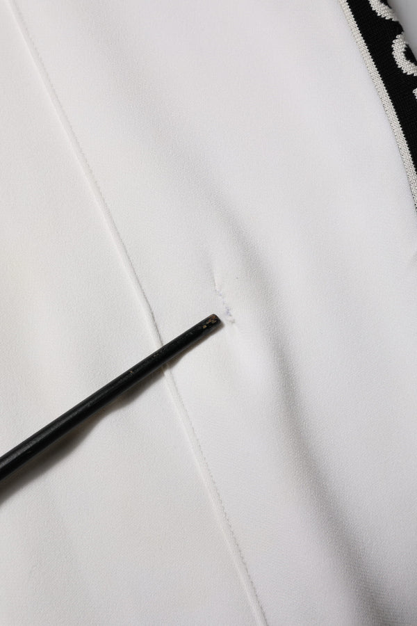 White Viscose Jogger Sweatpants Pants