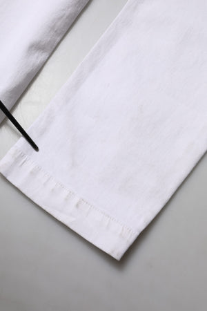 White Floral Embroidery GIRLY Denim Jeans