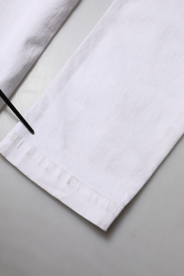 White Floral Embroidery GIRLY Denim Jeans