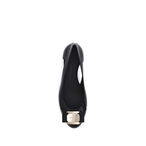 Black Pvc Ballet Flats