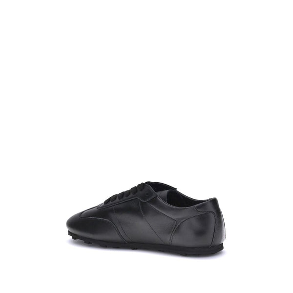 Black Calf Leather Bos Taurus Athletic Sneakers