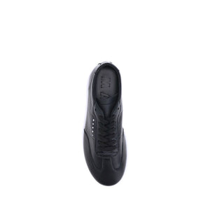 Black Calf Leather Bos Taurus Athletic Sneakers