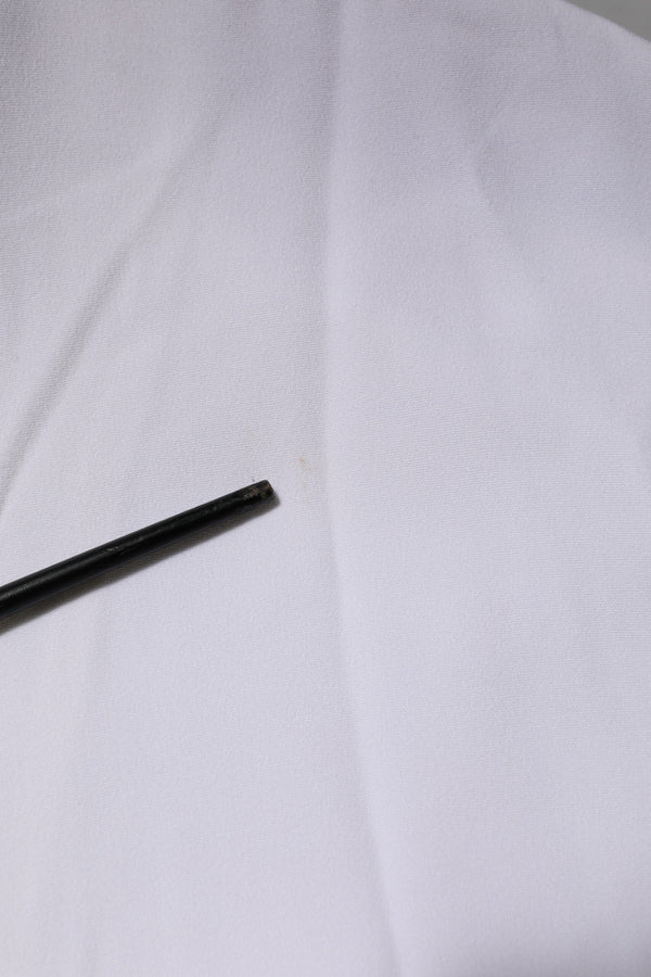 White Viscose Logo Women Full Zip Jacket