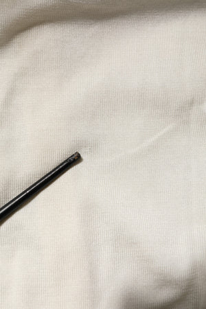 White Silk Lily Embellished Cardigan Sweater