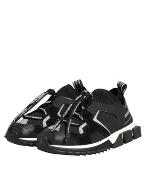 Black White Logo Sorrento Sneakers Shoes