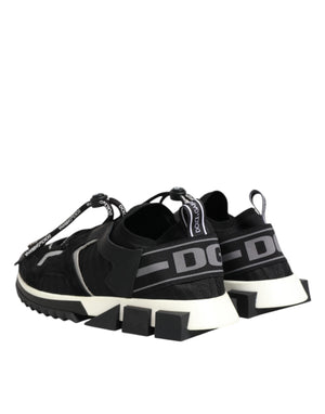 Black White Logo Sorrento Sneakers Shoes