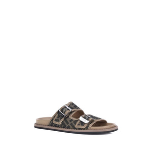 Brown Calf Leather Bos Taurus Sandals