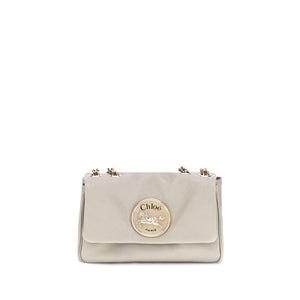 Beige Calf Leather Bos Taurus Shoulder Bag