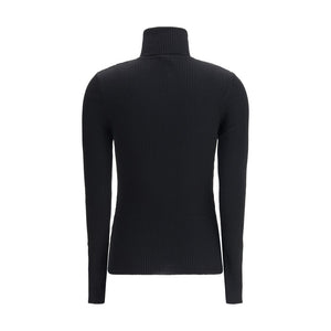Black Fleece Wool Turtleneck