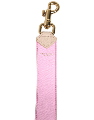 Beige Pink Leather Handbag Accessory Shoulder Strap