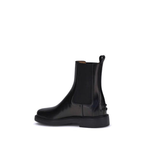 Black Calf Leather Bos Taurus Chelsea Boots