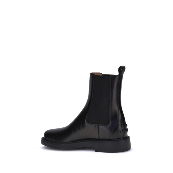 Black Calf Leather Bos Taurus Chelsea Boots