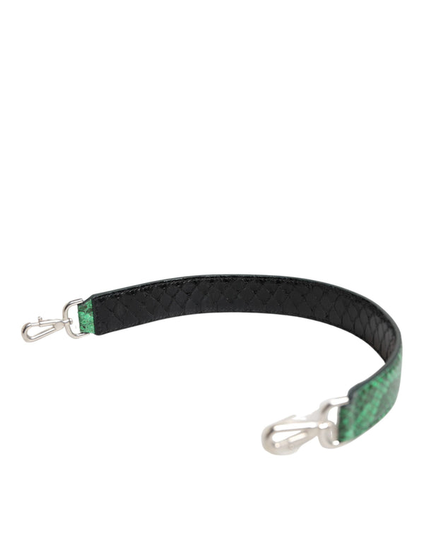 Black Green Exotic Leather Bag Shoulder Strap