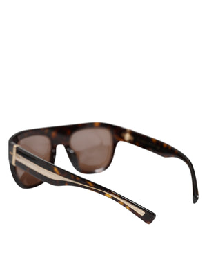 Dark Brown Havana DG4398F Square Frame Eyewear Sunglasses