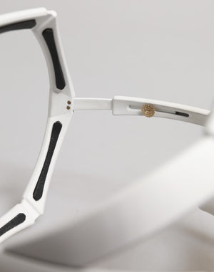 White Acetate Next Generation Mask Eyewear Sunglasses