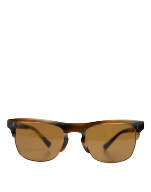 Brown Striped Acetate Square DG4305 Eyewear Sunglasses