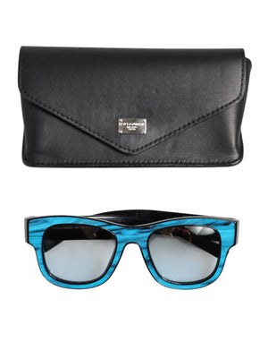 Blue Black Marbled Metal DG2215K Eyewear Sunglasses