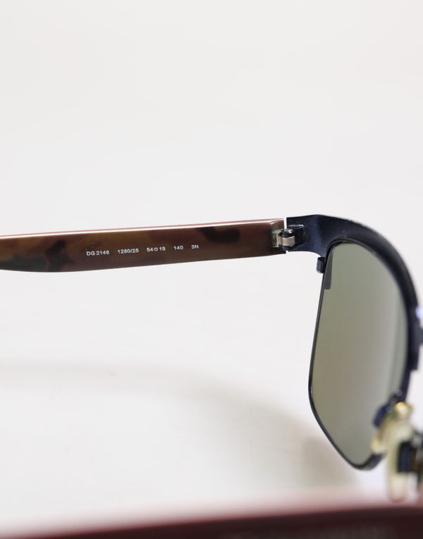 Black Acetate Square Polarized DG4287F Eyewear Sunglasses