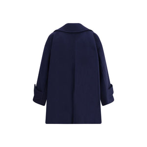 Oversized double breasted wool Coat