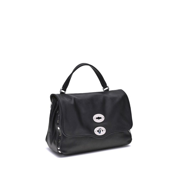Black Calf Leather Bos Taurus Handbag