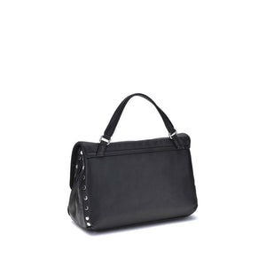 Black Calf Leather Bos Taurus Handbag