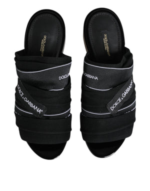 Black Slides Slip On Sandals Shoes