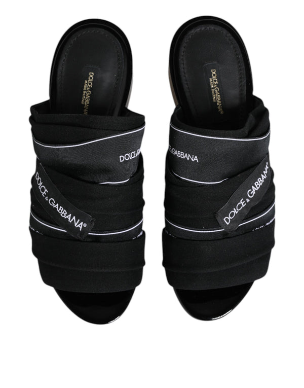Black Slides Slip On Sandals Shoes