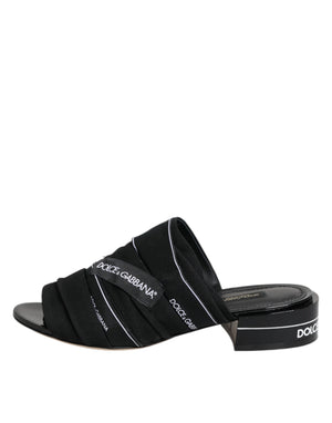 Black Slides Slip On Sandals Shoes