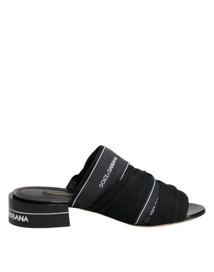Black Slides Slip On Sandals Shoes