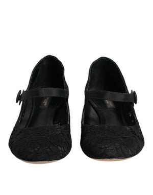 Black Vally Taormina Floral Lace Pumps Shoes