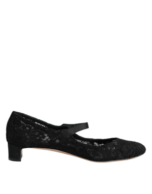 Black Vally Taormina Floral Lace Pumps Shoes
