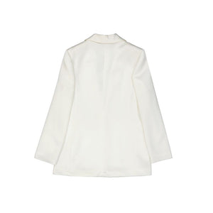 White Polyester Blazer