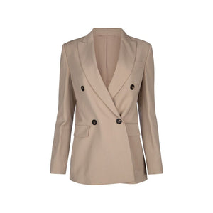 Beige Virgin Wool Coat