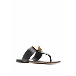 Black Leather Sandals