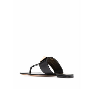 Black Leather Sandals