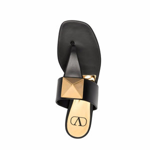 Black Leather Sandals