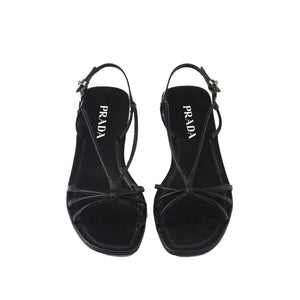 Black Calfskin Sandals