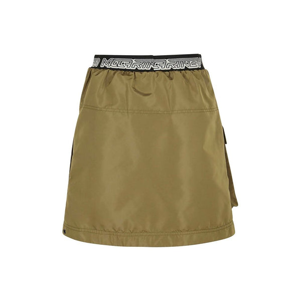 Bicolor Polyester Mini Skirt