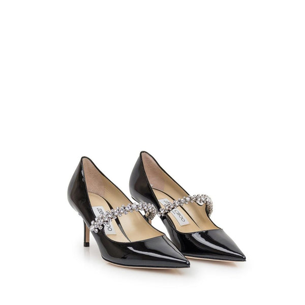 Black Calfskin High Heel Pumps