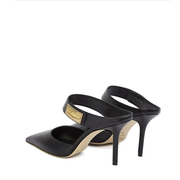 Black Calfskin High Heel Pumps